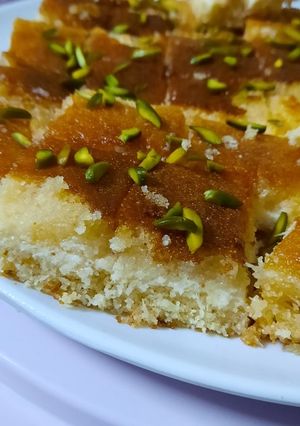 صورة لوصفة البسبوسة المحشية