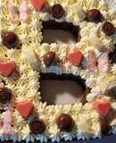 Letter cake, torta letra "Brownie" sin gluten