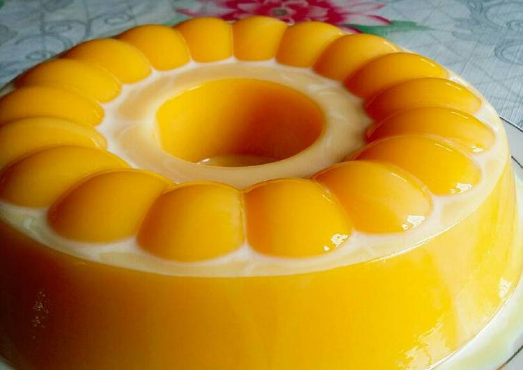 Cara mengolah Puding kabocha, Enak