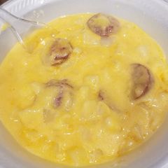 A picture of Cheesy Sausage and Potato Chowder.