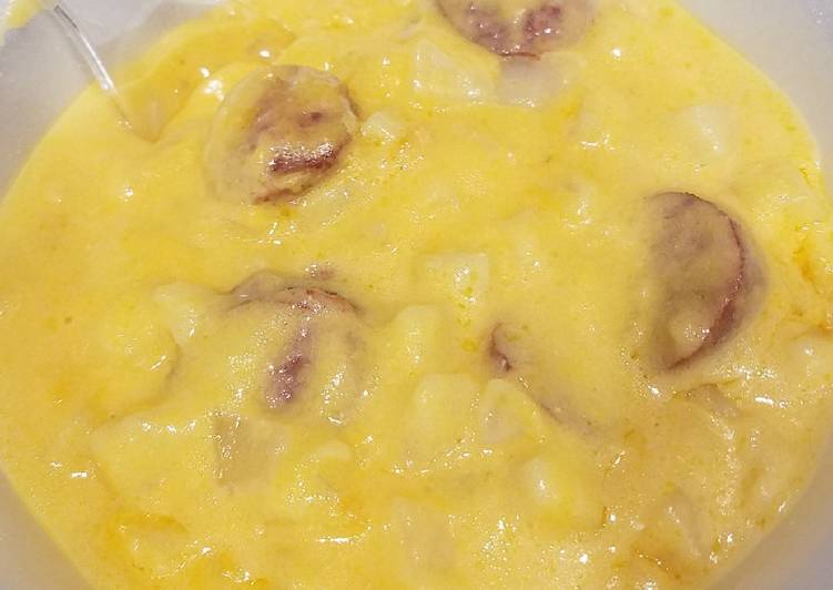 Recipe of Super Quick Homemade Cheesy Sausage and Potato Chowder