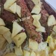 كباب بالفرن محشي مع رز زعفران