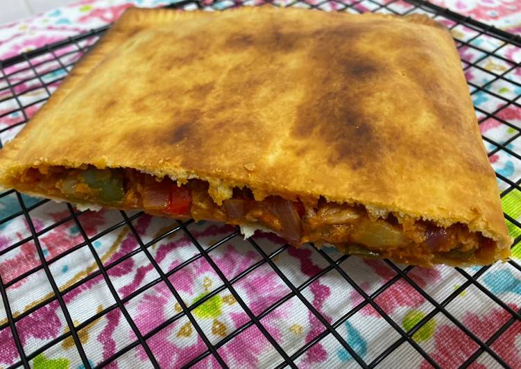 Empanada rápida de verduras y atún 🥒🍅