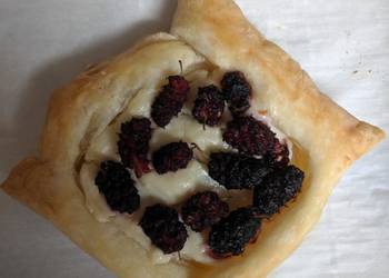 Easy Recipe No Sugar Added Orange Mulberry and Cream Cheese Pastries Most Delicious