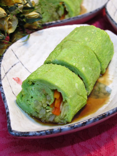 高麗菜翡翠蛋卷 的食譜成品照片