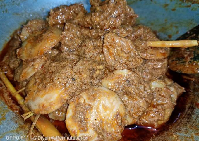 Wajib coba! Bagaimana cara buat Rendang daging jengkol simple  gurih