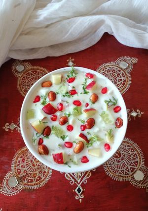 A picture of Falahari Fruit Raita.