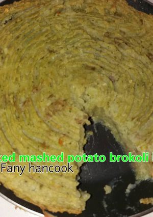 Foto resep Baked mashed potato brokoli hot(#PR_recookumbi)