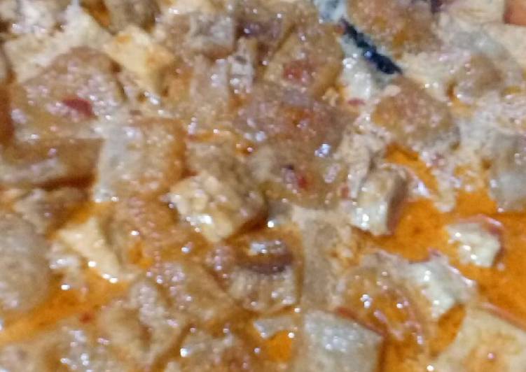 Sambel krecek tahu tempe