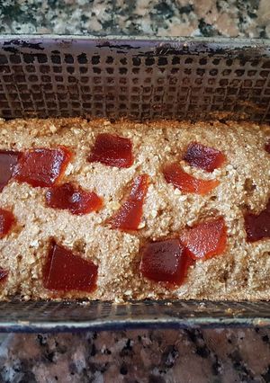 Una foto de Budín saludable de banana y membrillo