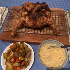 Quick Crispy Whole Chicken(under 1 hr) A picture of Quick Crispy Whole Chicken(under 1 hr).