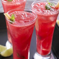 Mint and Watermelon juice A picture of Mint and Watermelon juice.