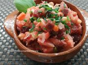 Una foto de ensalada con chucrut
