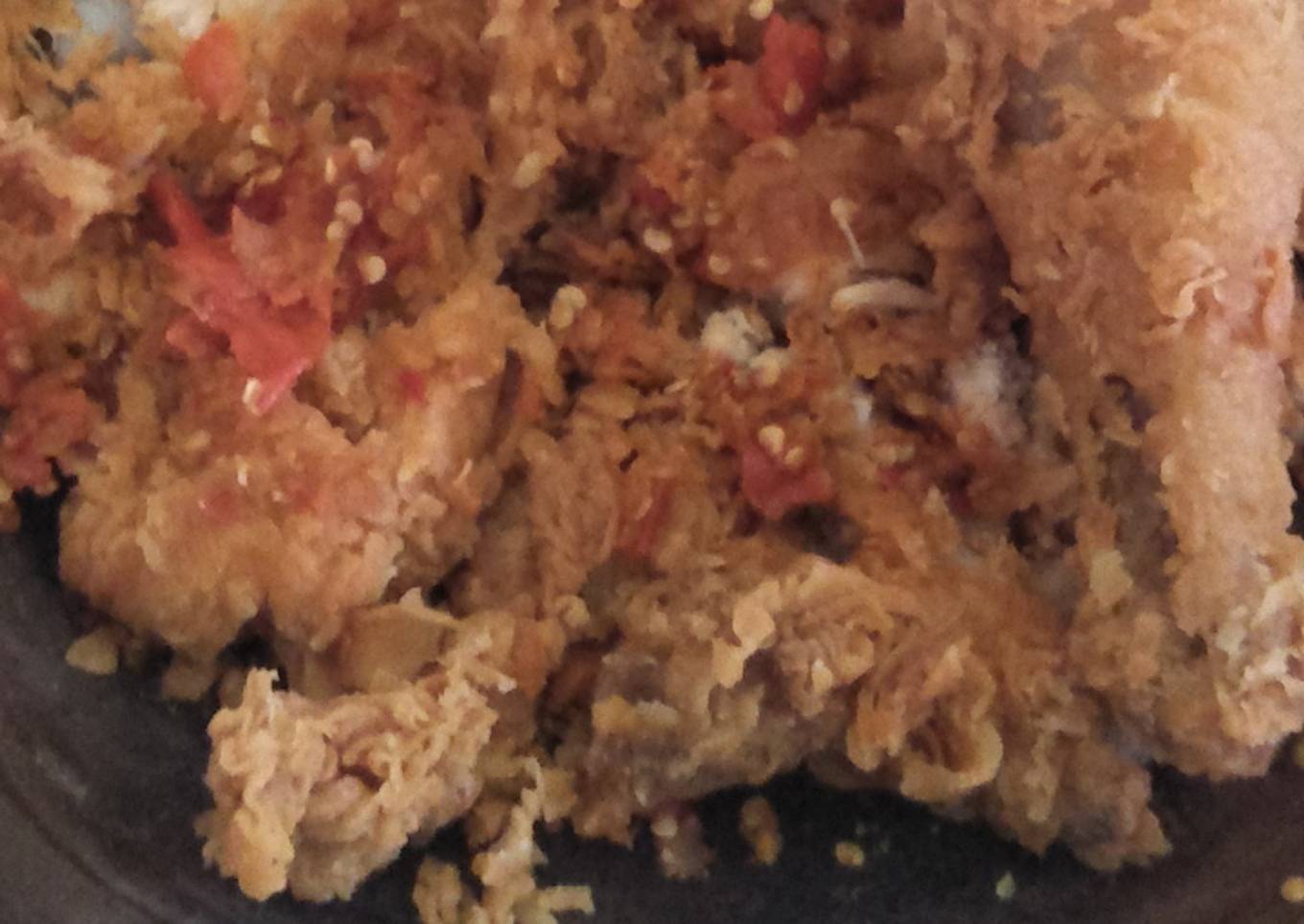 Bagaimana Membuat Ayam geprek sambel bawang alla pare com yang Lezat
Sekali