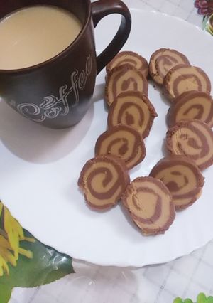 A picture of Chocolate biscuits roll.