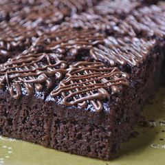 Eggless nutella chocolate cake A picture of Eggless nutella chocolate cake.