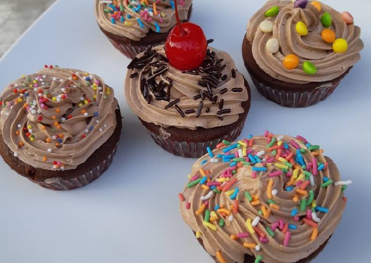 Cupcake coklat panggang no mixer