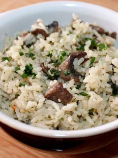 Gombás-hagymás rizs recept fotója
