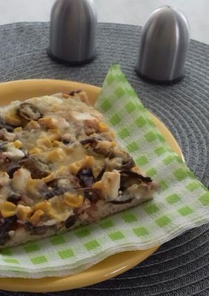 "Anya-lánya" pizza, tepsiben recept fotója