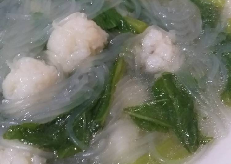 Resep masakan Sawi bakso sohun kuah | Cara Masak Sawi bakso sohun kuah Yang Paling Enak