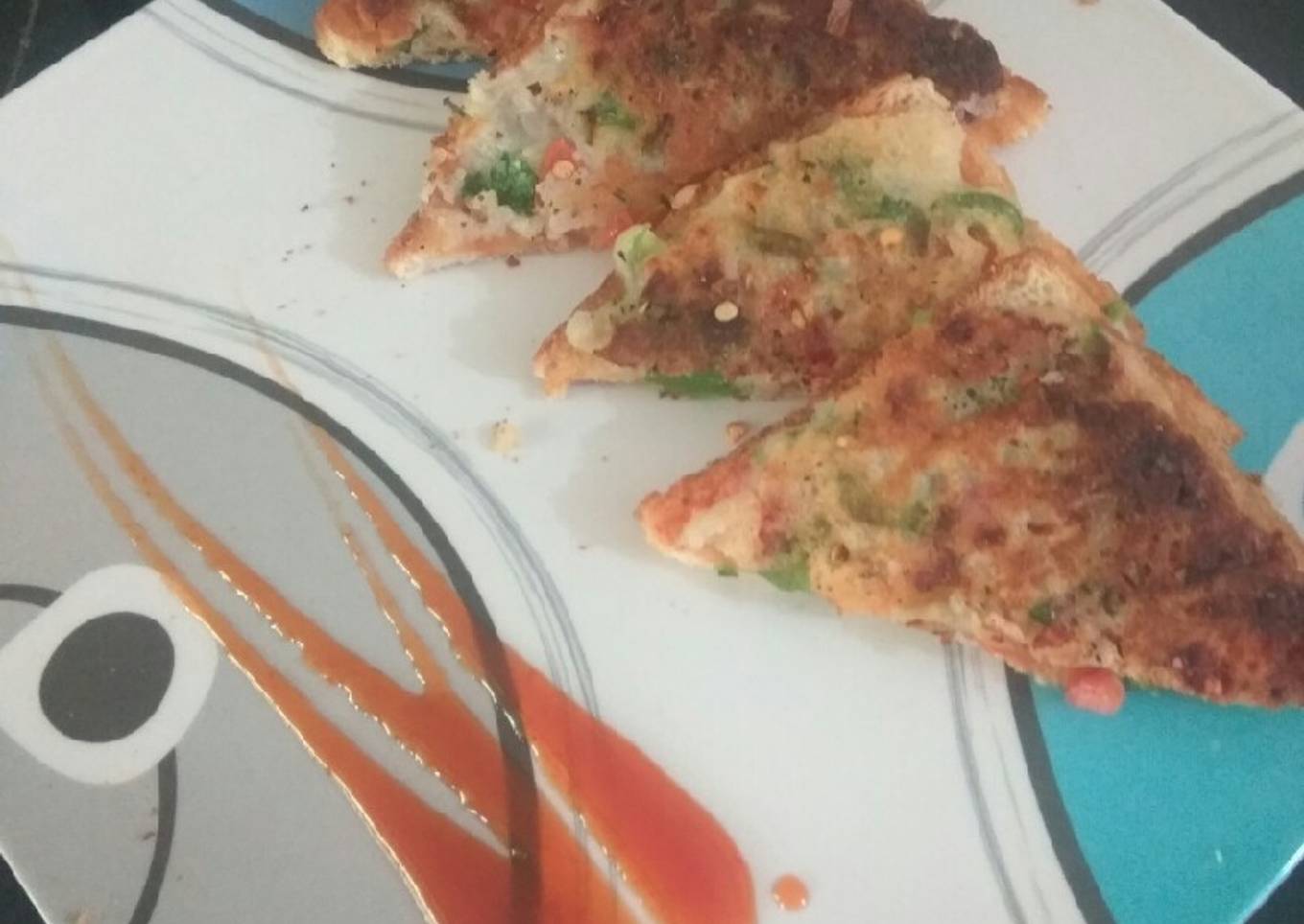 Suji bread pizza