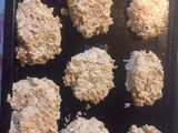 Galletón de manzana, pasas y harina de avena