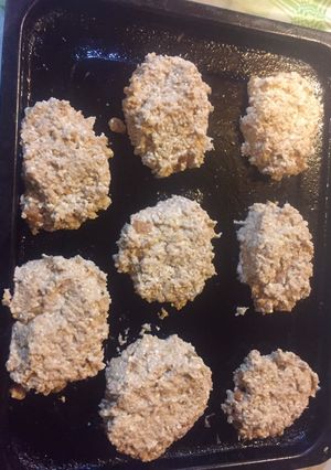 Una foto de Galletón de manzana, pasas y harina de avena