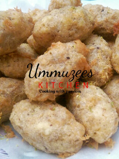 A picture of Lemony Yam balls.
