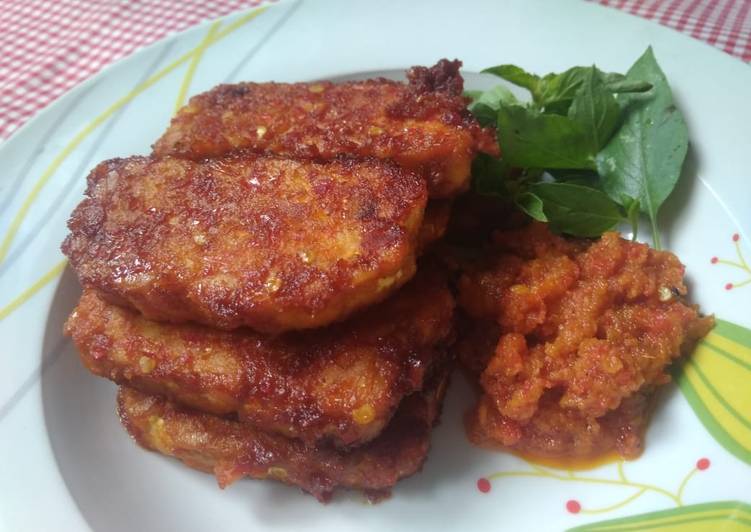 Tempe Bakar Bumbu Merah