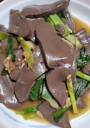 炒鴨血 的食譜成品照片