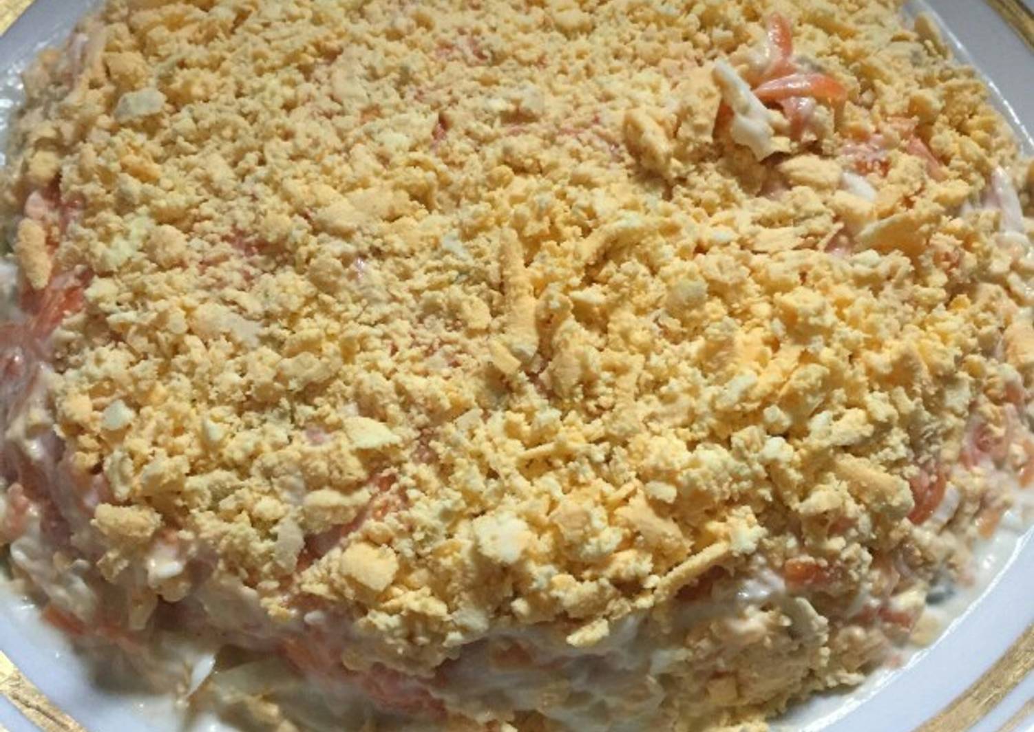 Бахетле салат с печенью трески