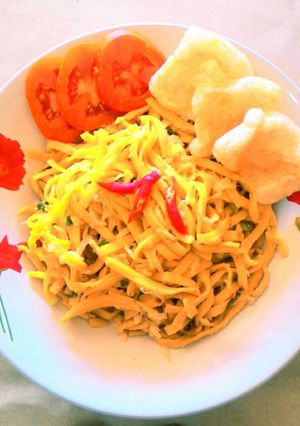 Foto resep Mie kuning goreng padang