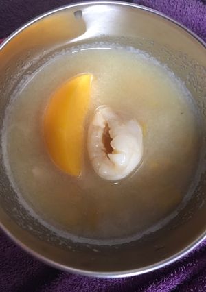 Hình của món Món xế cho bé: ép sơri - nhân đào vải.