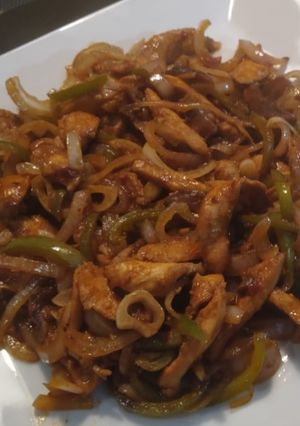 A picture of Fajita chicken.
