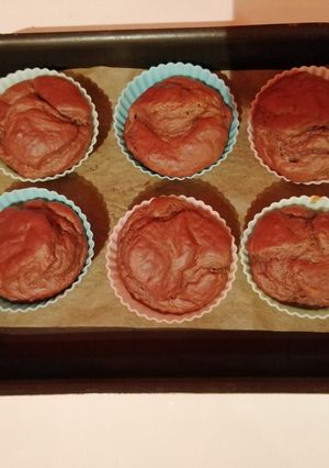 Une photo de Muffins chocolat et beurre de cacahuète