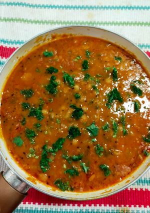 A picture of White Peas Curry.