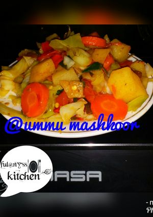 A picture of Vegetables source by ful@rny"ss kitchen.