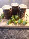 Chutney tomates vertes et raisins secs