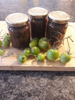 Une photo de Chutney tomates vertes et raisins secs