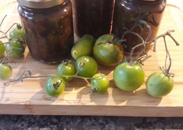 Comment Préparer Des Chutney tomates vertes et raisins secs