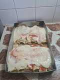 Canelones de puerro y crema de choclo