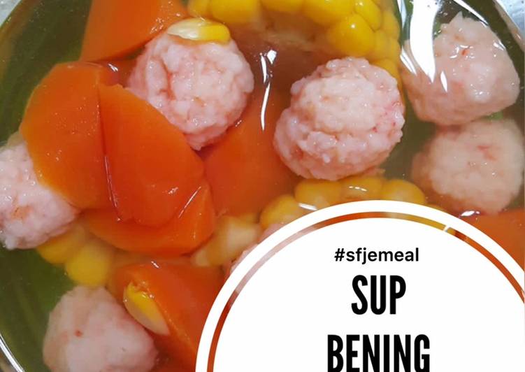 Bumbu Sup Bening Wortel Jagung Bola2 Udang | Bahan Membuat Sup Bening Wortel Jagung Bola2 Udang Yang Enak Dan Mudah