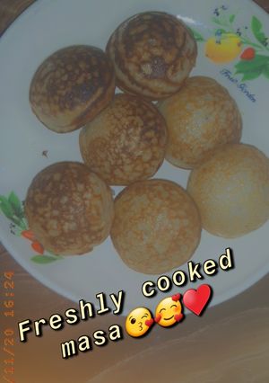 A picture of Homemade rice masa.
