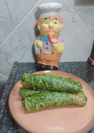 Una foto de Panqueques de espinaca 🌱