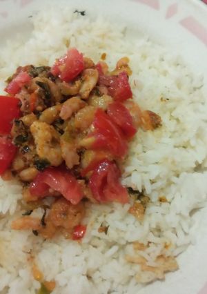 Una foto de Camarón sofrito