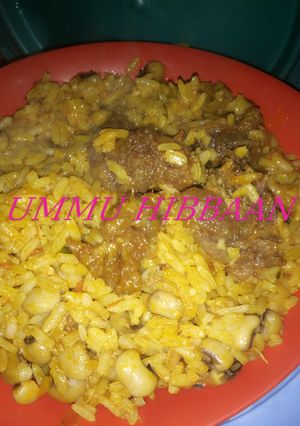 Jollof shinkafa da wake ainihin hoton girkin