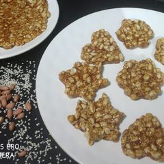 A picture of Peanut sesame chikki.