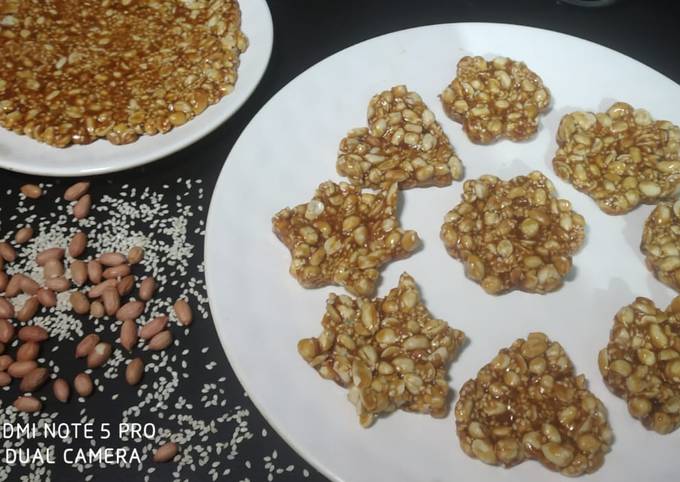 Peanut sesame chikki