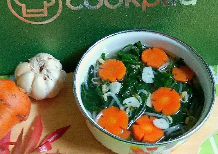 Resep Sayur Bening Daun Katuk, Wortel dan Tauge, Bisa Manjain Lidah