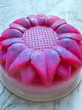 Puding Buah Naga Kelapa